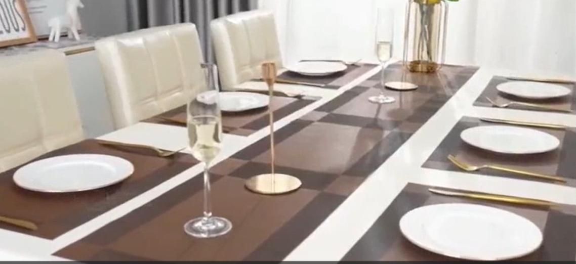 Anti-Skid Placemats for Kitchen Dining Table (Pack of 6)